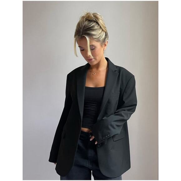 Djerf Avenue Forever Blazer Black sz XS - Picture 1 of 6